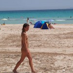 At a non nude beach