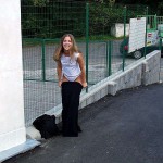 Next to a road in a shop