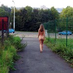 Next to a road in a shop