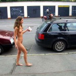 Next to a road in a shop