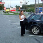 Next to a road in a shop