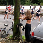 At a marathon race