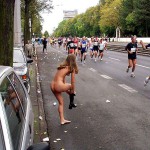 At a marathon race
