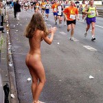 At a marathon race