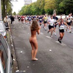 At a marathon race