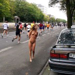 At a marathon race
