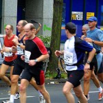 At a marathon race