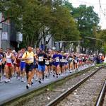 At a marathon race