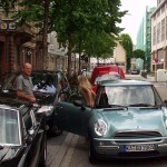 In a cafe cocktail bar downtown