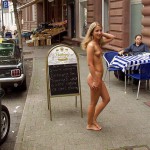 In a cafe cocktail bar downtown