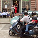 In a cafe cocktail bar downtown