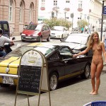 In a cafe cocktail bar downtown