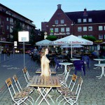 In and around a very trendy bar