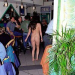 In and around a very trendy bar