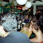 In and around a very trendy bar