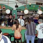 In and around a very trendy bar