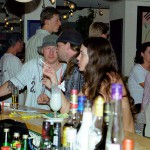 In and around a very trendy bar