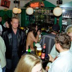 In and around a very trendy bar