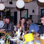 In and around a very trendy bar