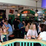 In and around a very trendy bar