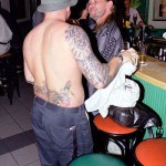 In and around a very trendy bar