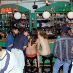 In and around a very trendy bar