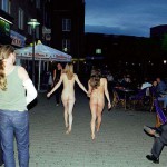 In and around a very trendy bar