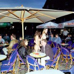 In and around a very trendy bar