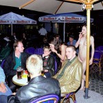 In and around a very trendy bar