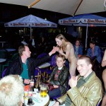 In and around a very trendy bar