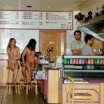 In and around a very trendy bar