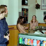 In and around a very trendy bar