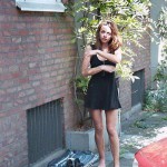 On a street in the city centre