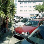 On a street in the city centre