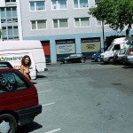 On a street in the city centre