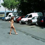 On a street in the city centre