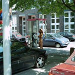 On a street in the city centre