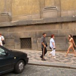 In the center of Prague and in a park