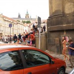 In the center of Prague and in a park