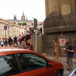 In the center of Prague and in a park