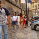 In the center of Prague and in a park