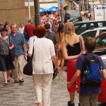 In the center of Prague and in a park