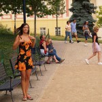 In the center of Prague and in a park