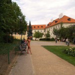 In the center of Prague and in a park