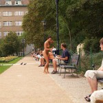 In the center of Prague and in a park