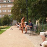 In the center of Prague and in a park