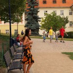 In the center of Prague and in a park