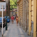 In the center of Prague