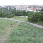 At a viewpoint in Munich