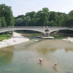 Around a bridge in Munich